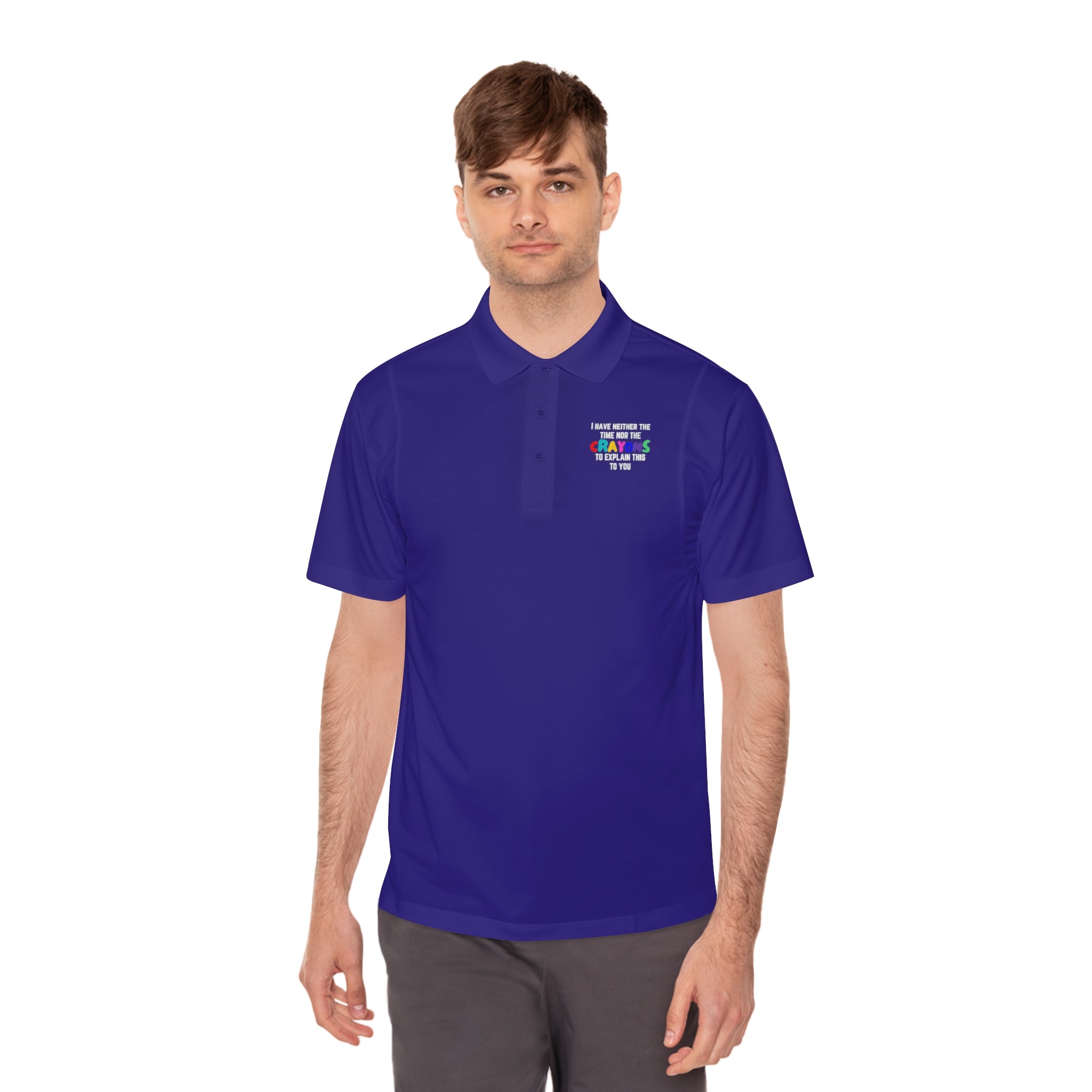 Time nor Crayons | Men&#39;s Sport Polo Shirt