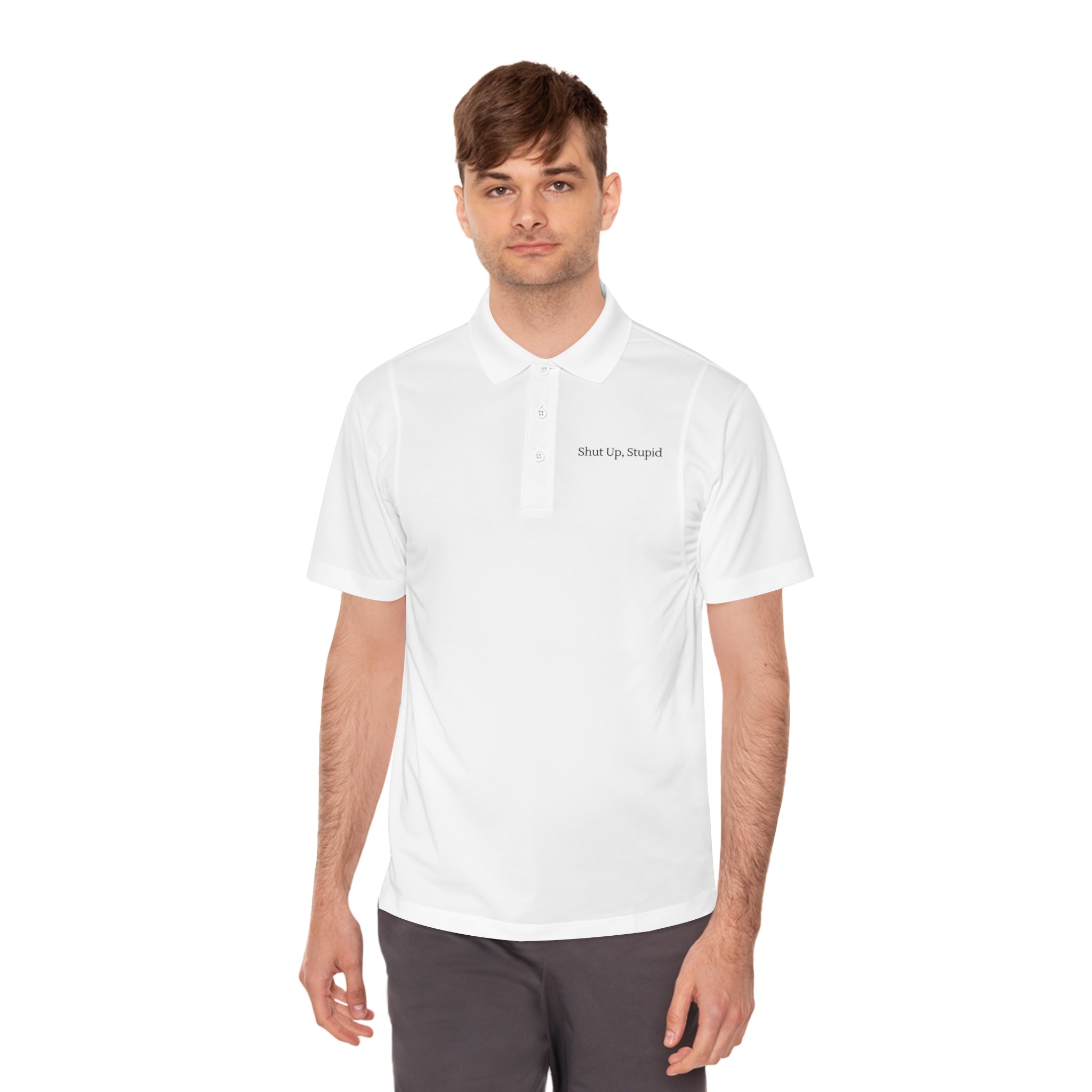 Shut Up, Stupid | Men&#39;s Sport Polo Shirt