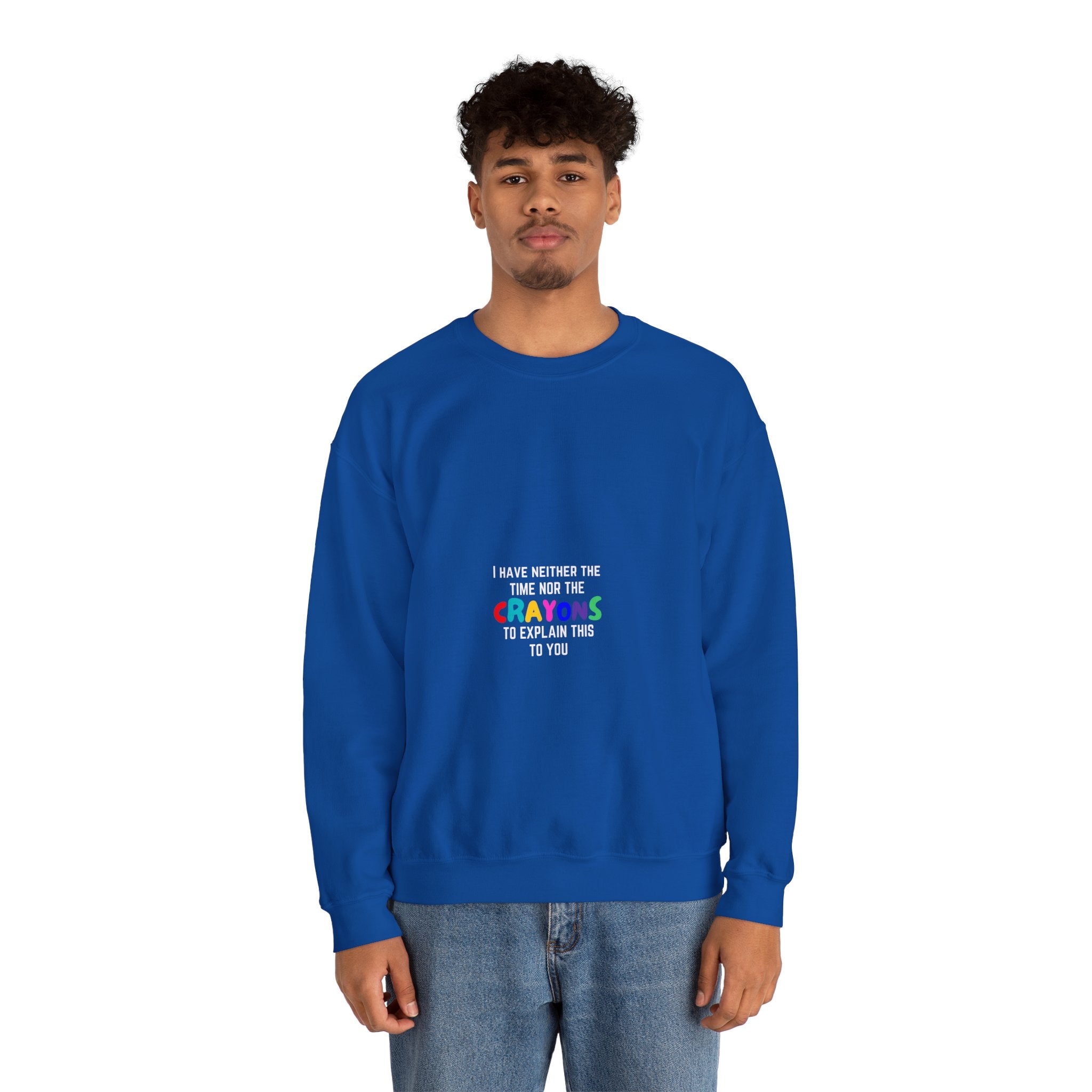 Time nor Crayons | Unisex Heavy Blend™ Crewneck Sweatshirt