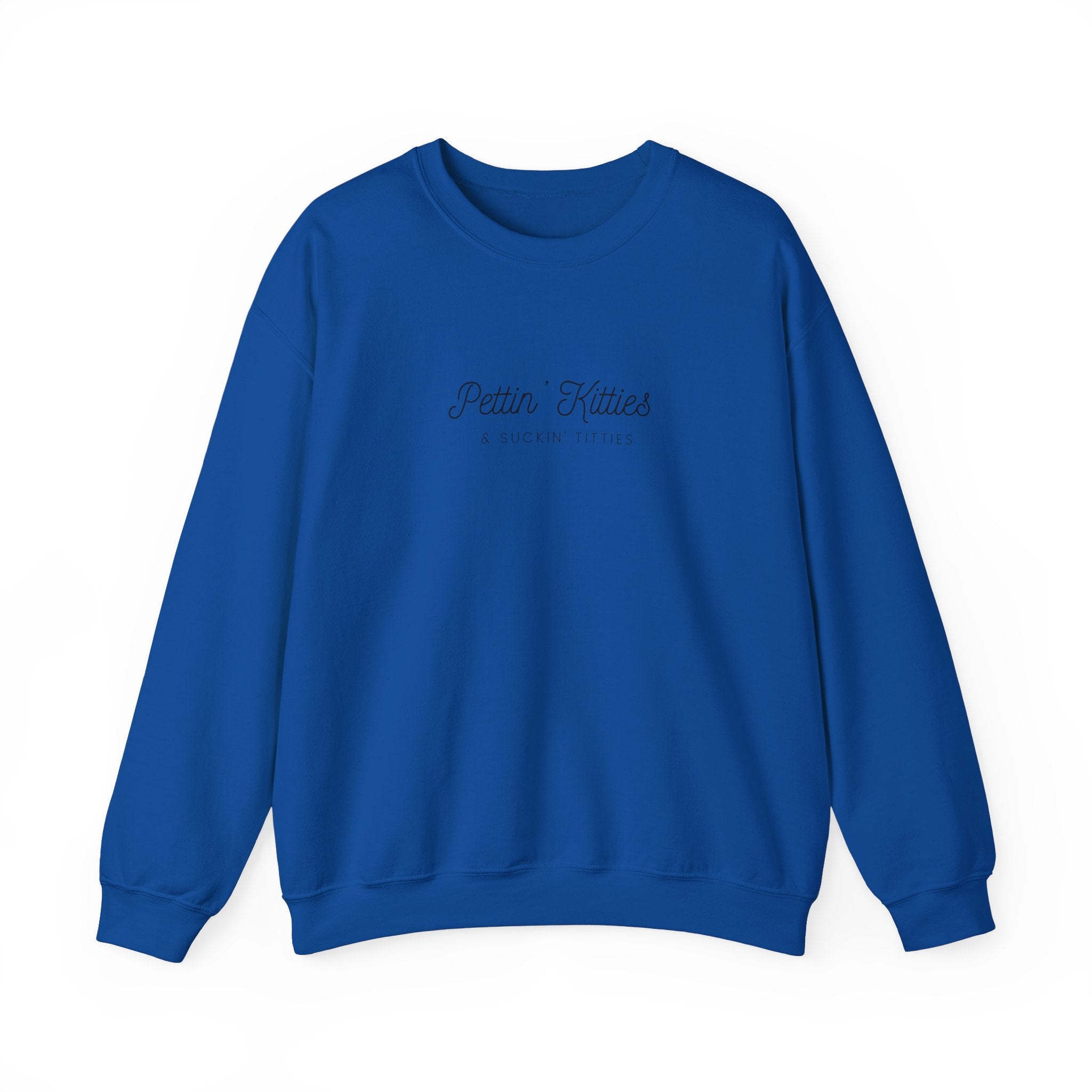 Pettin’ Kitties &amp; Suckin’ Titties | Unisex Heavy Blend™ Crewneck Sweatshirt