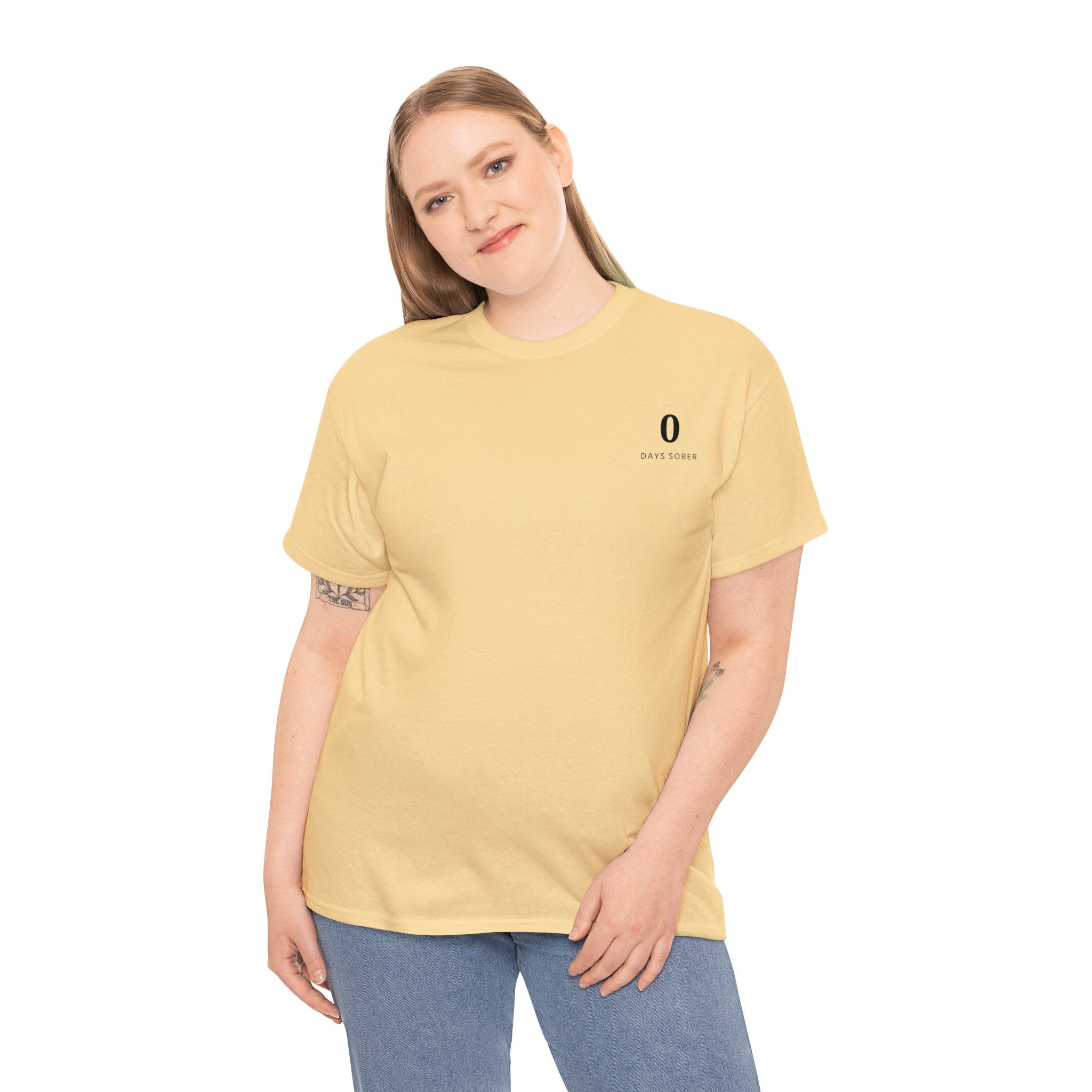 0 Days Sober | Unisex Heavy Cotton Tee