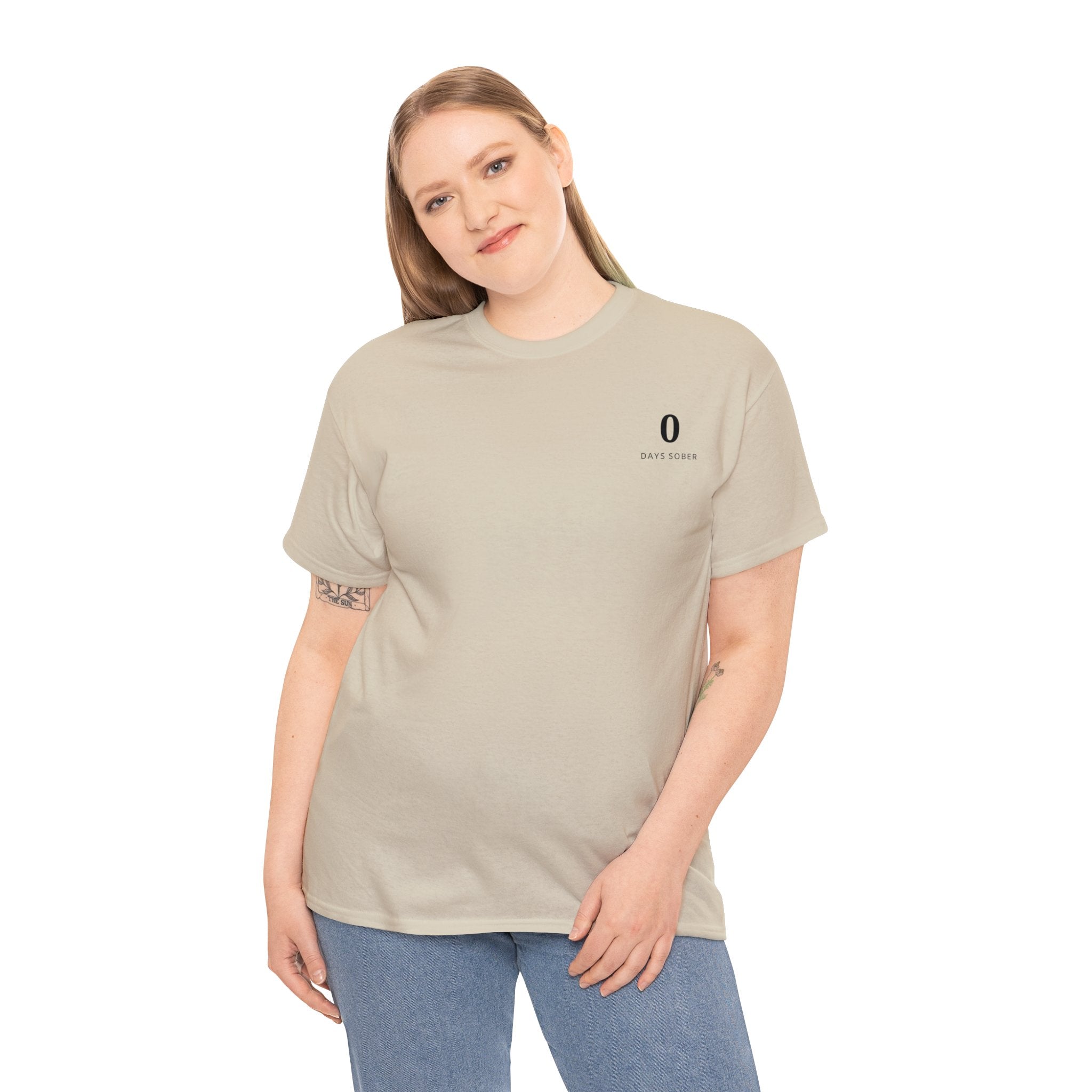 0 Days Sober | Unisex Heavy Cotton Tee