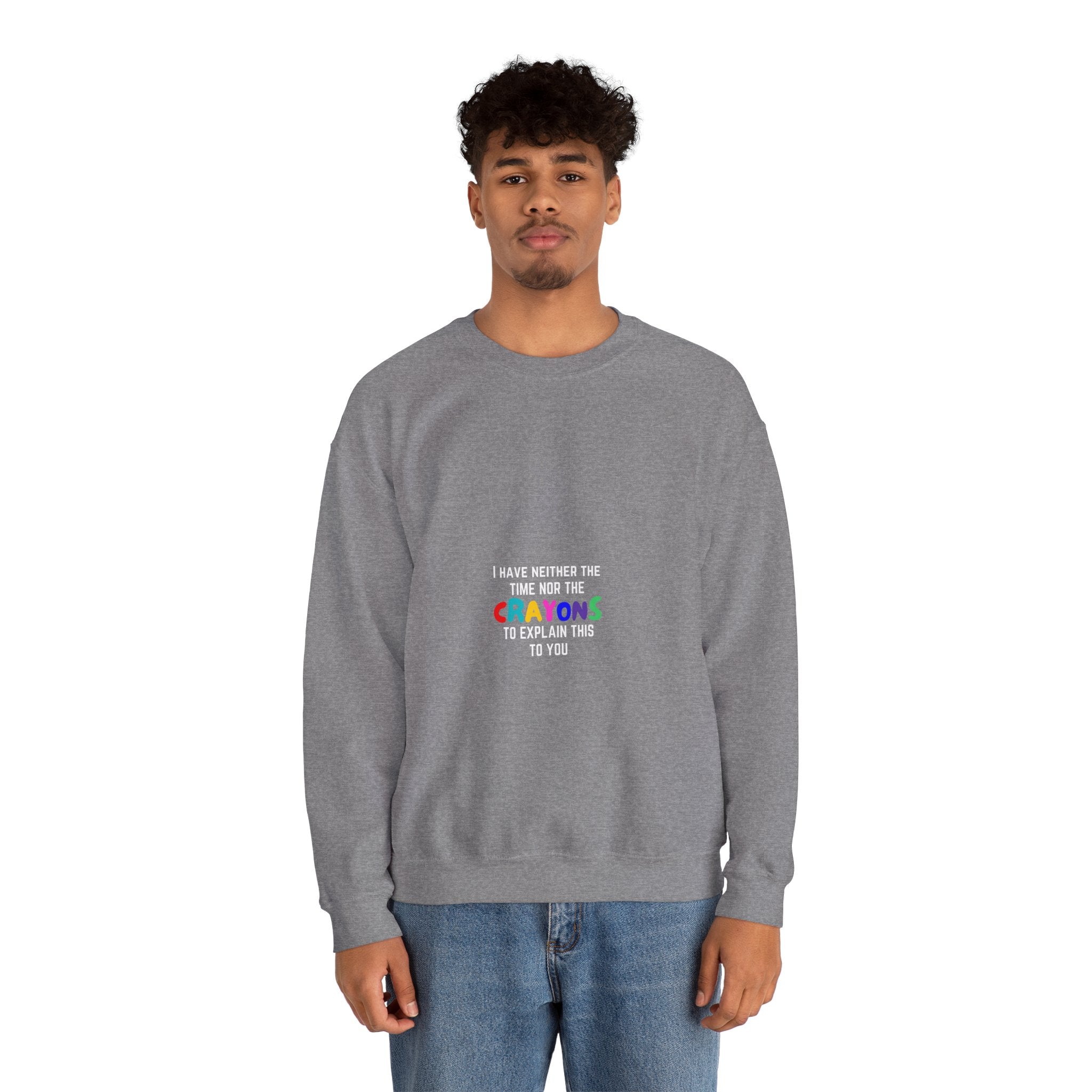 Time nor Crayons | Unisex Heavy Blend™ Crewneck Sweatshirt