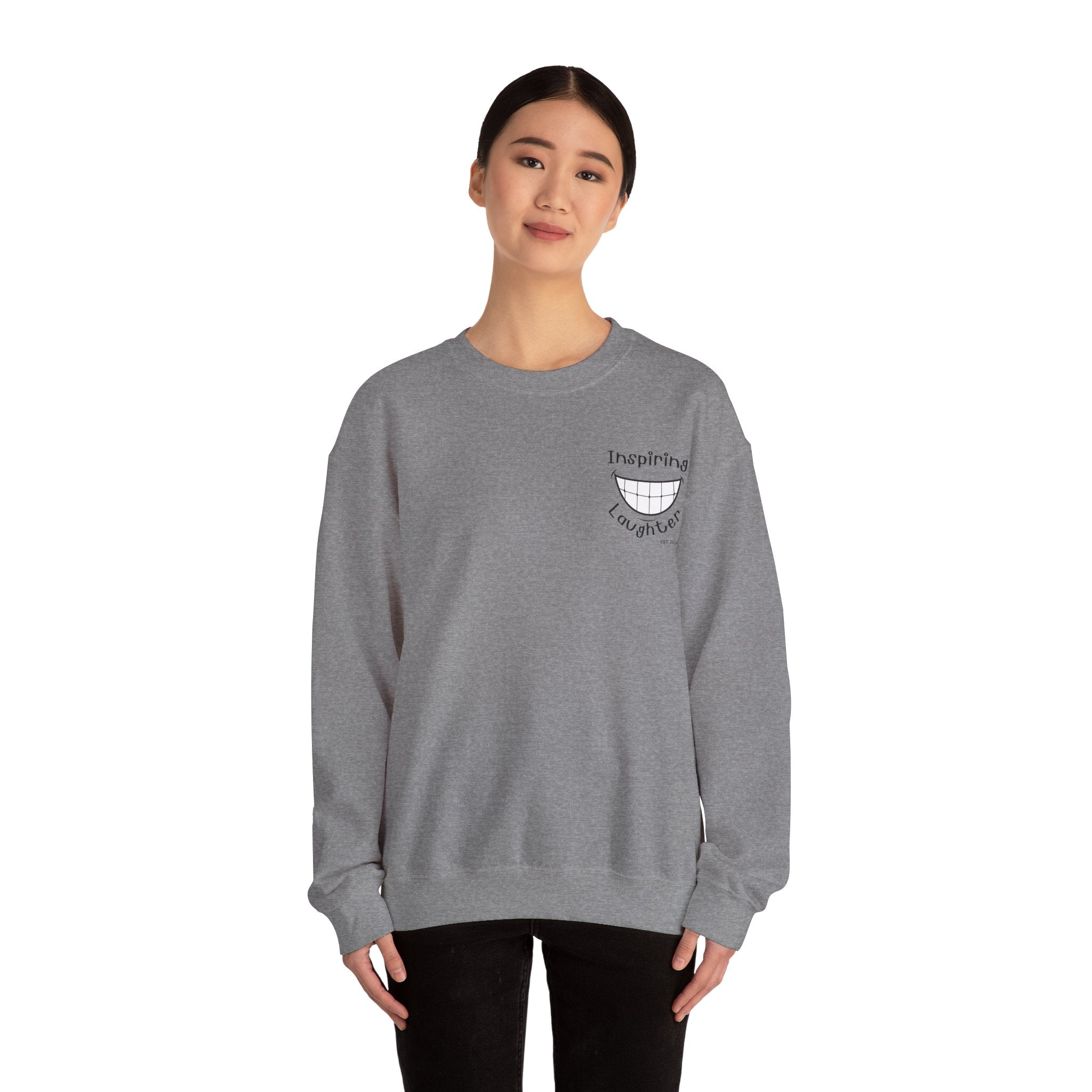 Inspiring Laughter Est. 2024 | Unisex Heavy Blend™ Crewneck Sweatshirt