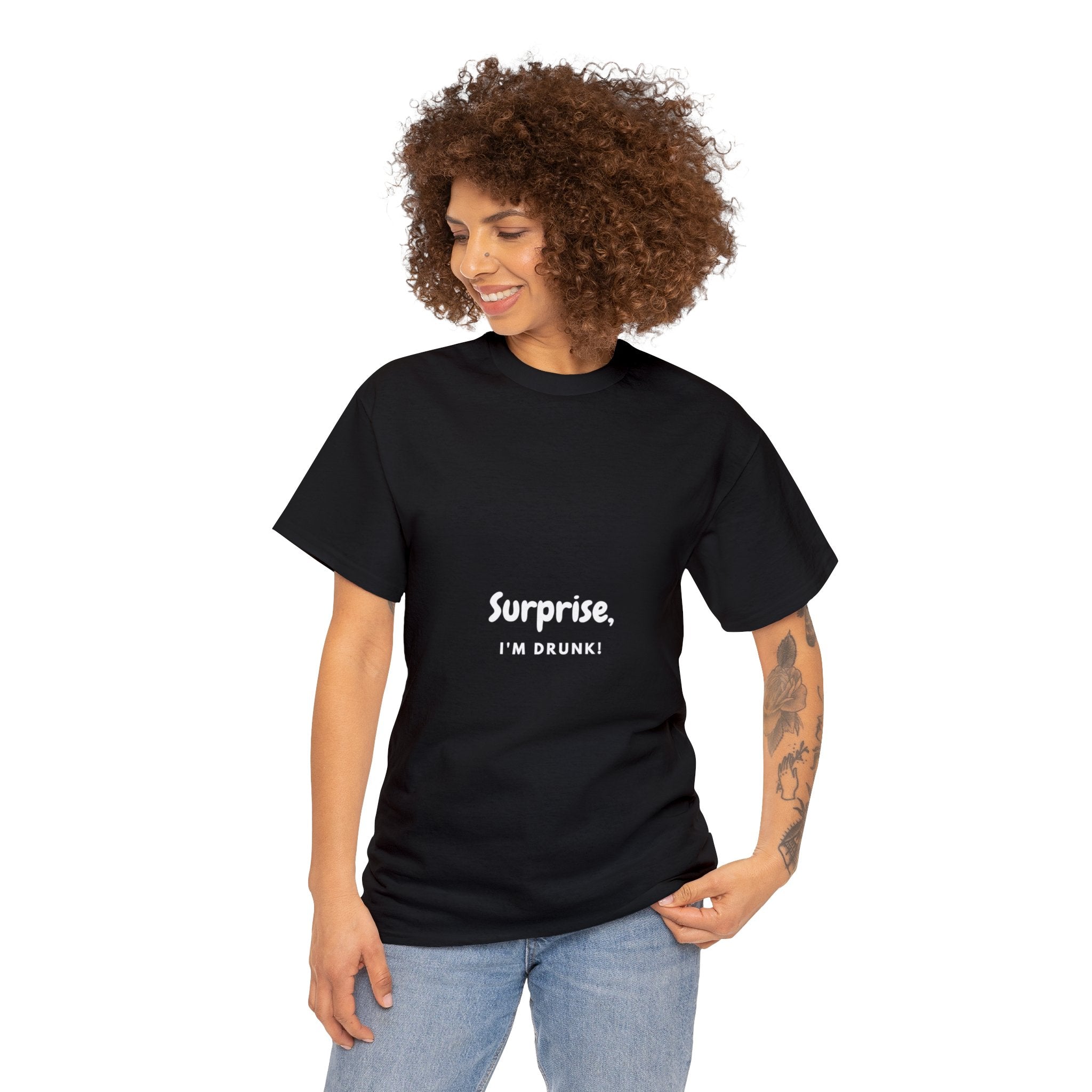 Surprise, I’m Drunk | Unisex Heavy Cotton Tee