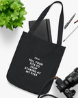 My Eyes | Organic Canvas Tote Bag