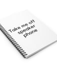 Speaker Phone | Spiral Notebook - Ruled Line