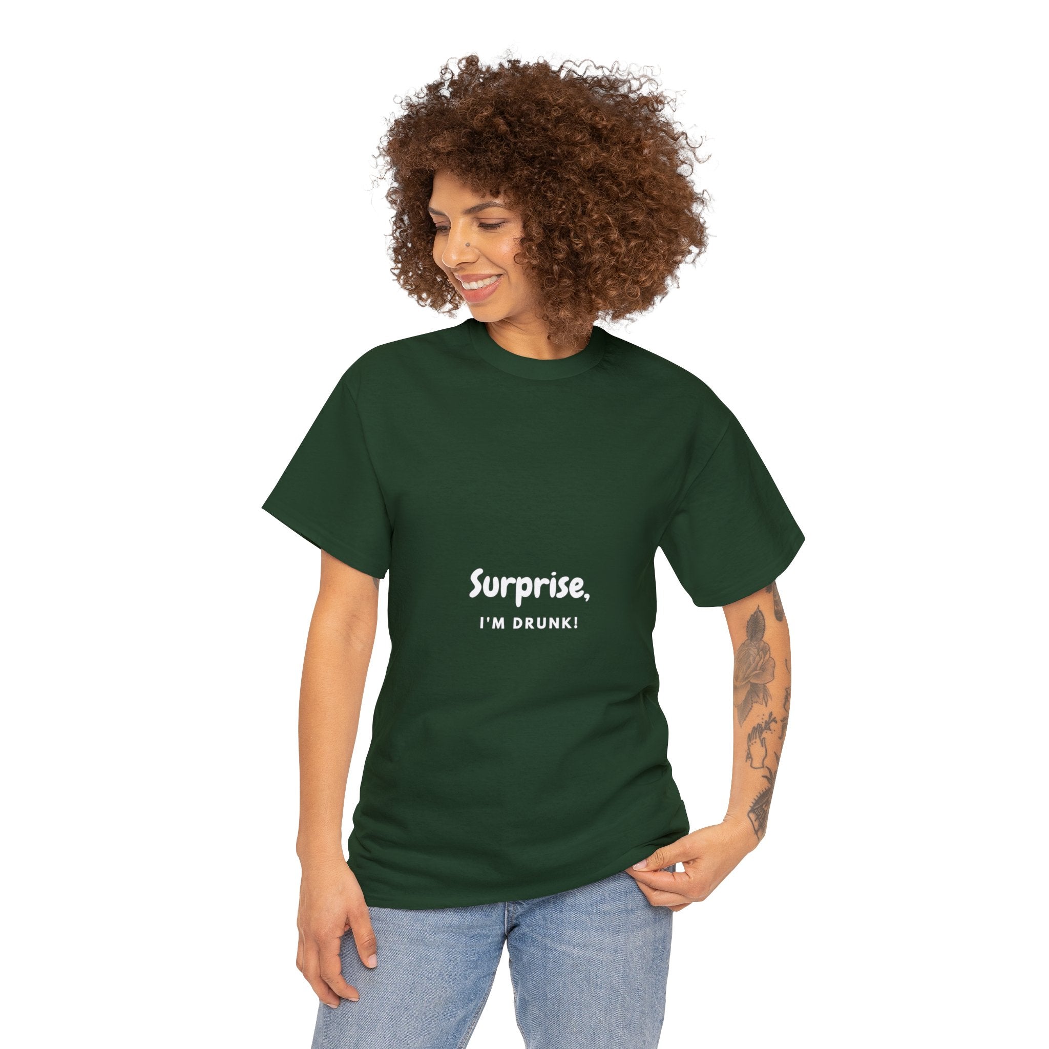 Surprise, I’m Drunk | Unisex Heavy Cotton Tee