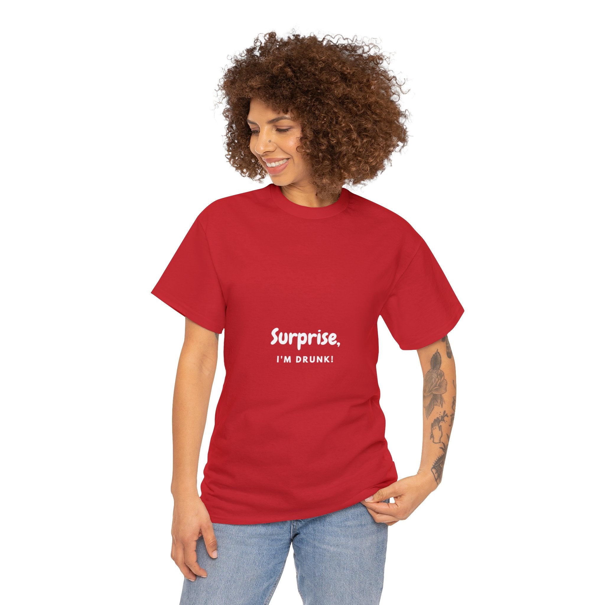 Surprise, I’m Drunk | Unisex Heavy Cotton Tee