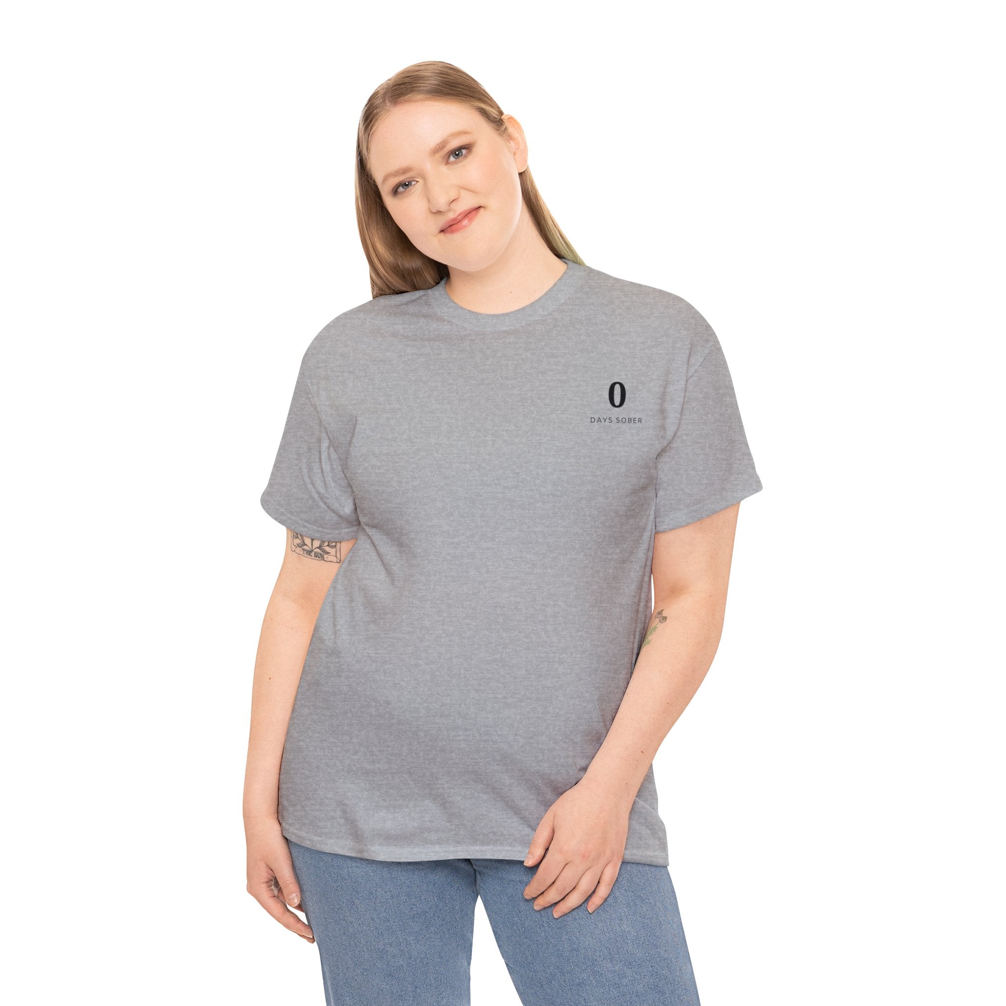 0 Days Sober | Unisex Heavy Cotton Tee